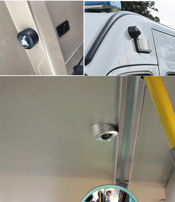 AHD 1080P 12 24 Volts Ενσωματωμένο στο μικροφώνημα Κάμερα Θόλου CCTV κάμερα ασφαλείας λεωφορείου