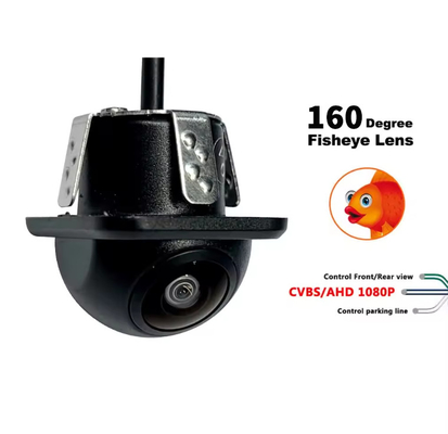 Εφεδρική κάμερα CVBS AHD 720P 1080P Fish Eye Οδηγός κρυμμένη κάμερα κατασκοπείας