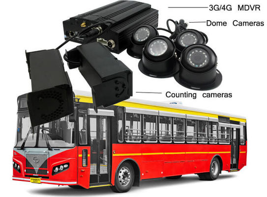 720P 4 διοφθαλμικές κάμερες VPC κινητό DVR CCTV για το λεωφορείο 23 επιβατών